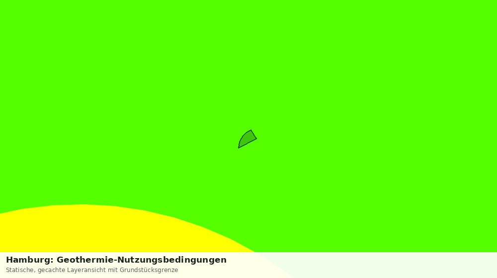 Statische Kartenansicht: Hamburg: Geothermie-Nutzungsbedingungen