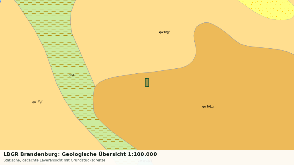 Statische Kartenansicht: LBGR Brandenburg: Geologische Übersicht 1:100.000