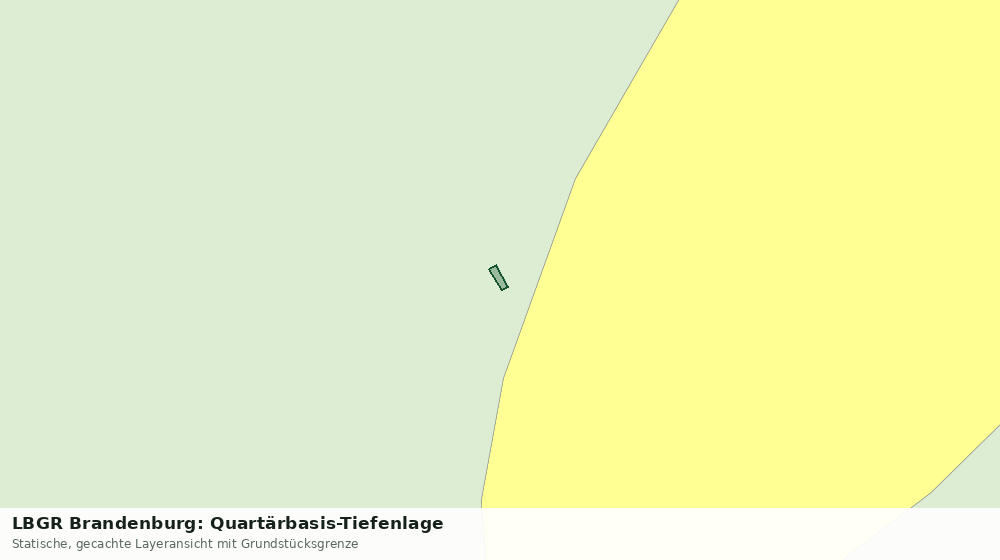 Statische Kartenansicht: LBGR Brandenburg: Quartärbasis-Tiefenlage