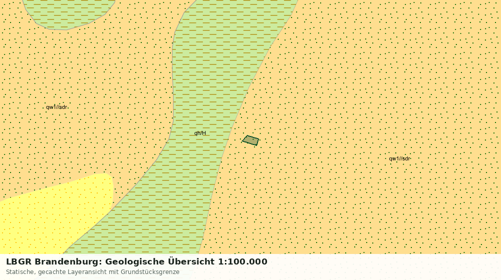 Statische Kartenansicht: LBGR Brandenburg: Geologische Übersicht 1:100.000
