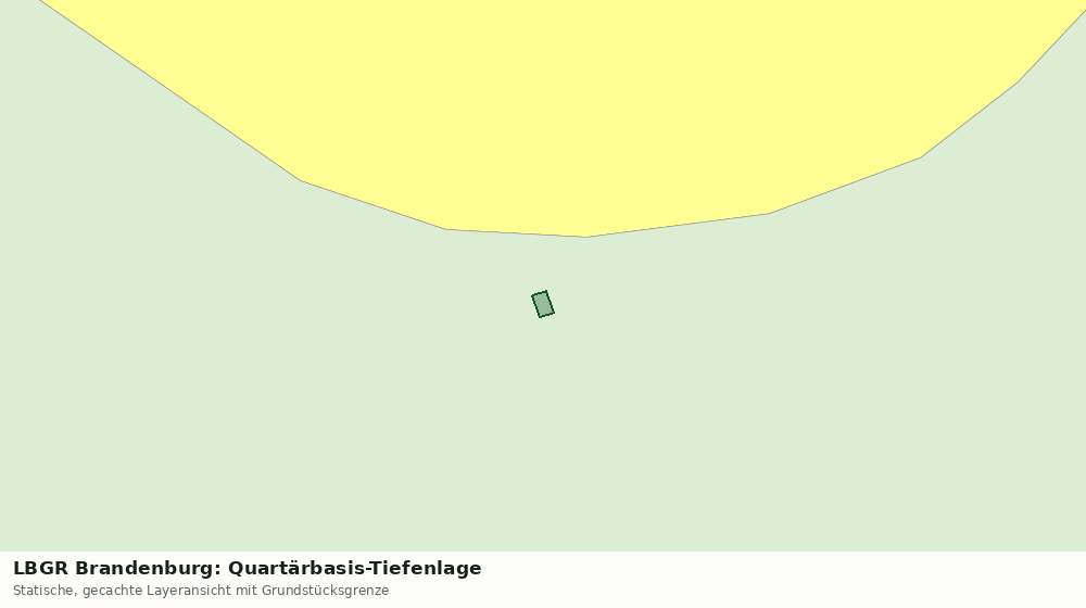 Statische Kartenansicht: LBGR Brandenburg: Quartärbasis-Tiefenlage