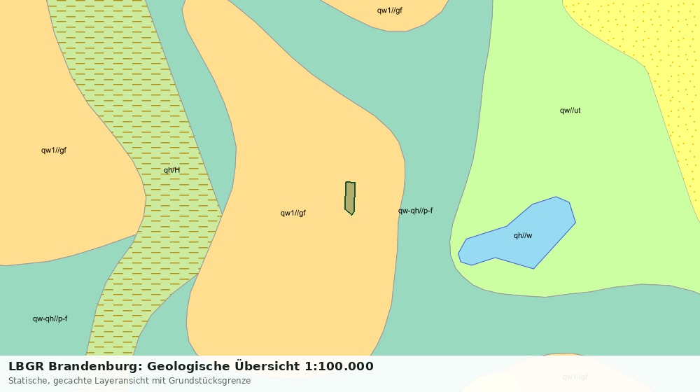 Statische Kartenansicht: LBGR Brandenburg: Geologische Übersicht 1:100.000