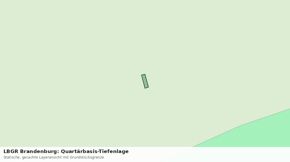 Statische Kartenansicht: LBGR Brandenburg: Quartärbasis-Tiefenlage