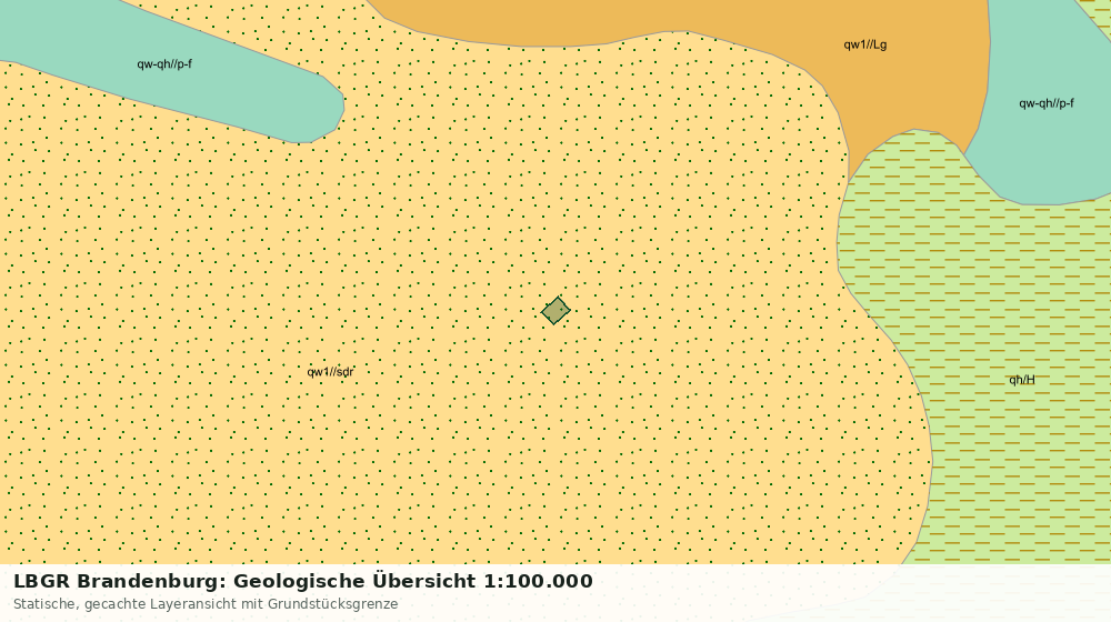 Statische Kartenansicht: LBGR Brandenburg: Geologische Übersicht 1:100.000