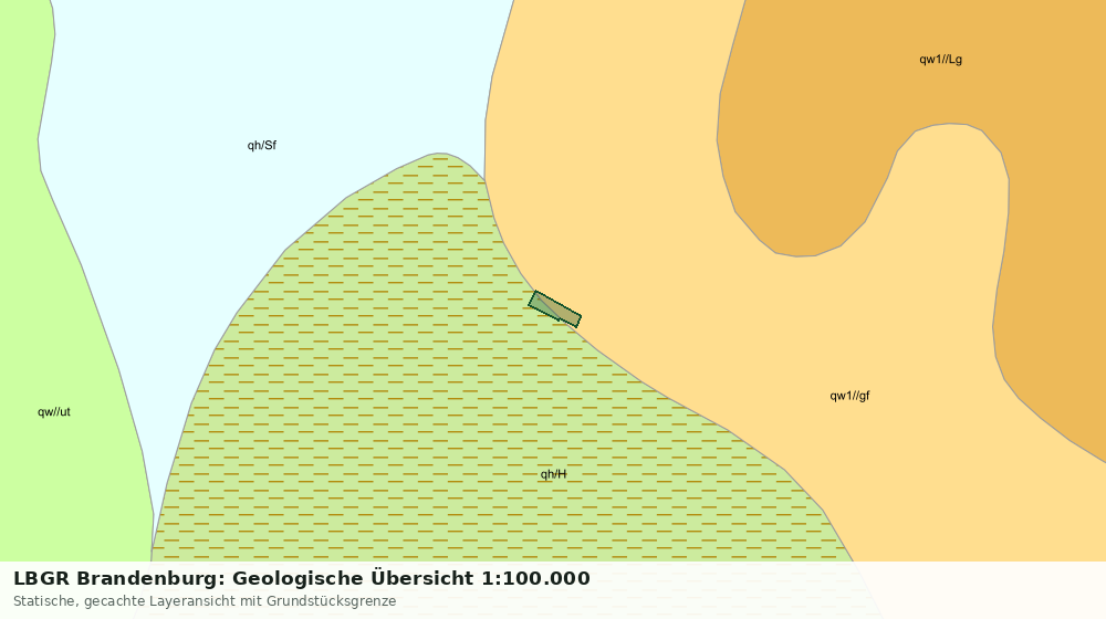Statische Kartenansicht: LBGR Brandenburg: Geologische Übersicht 1:100.000
