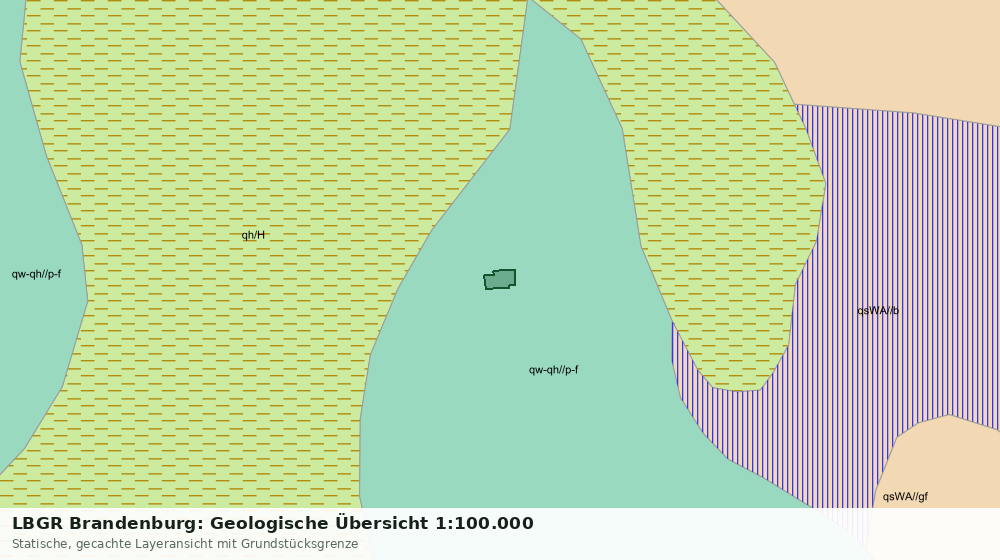 Statische Kartenansicht: LBGR Brandenburg: Geologische Übersicht 1:100.000
