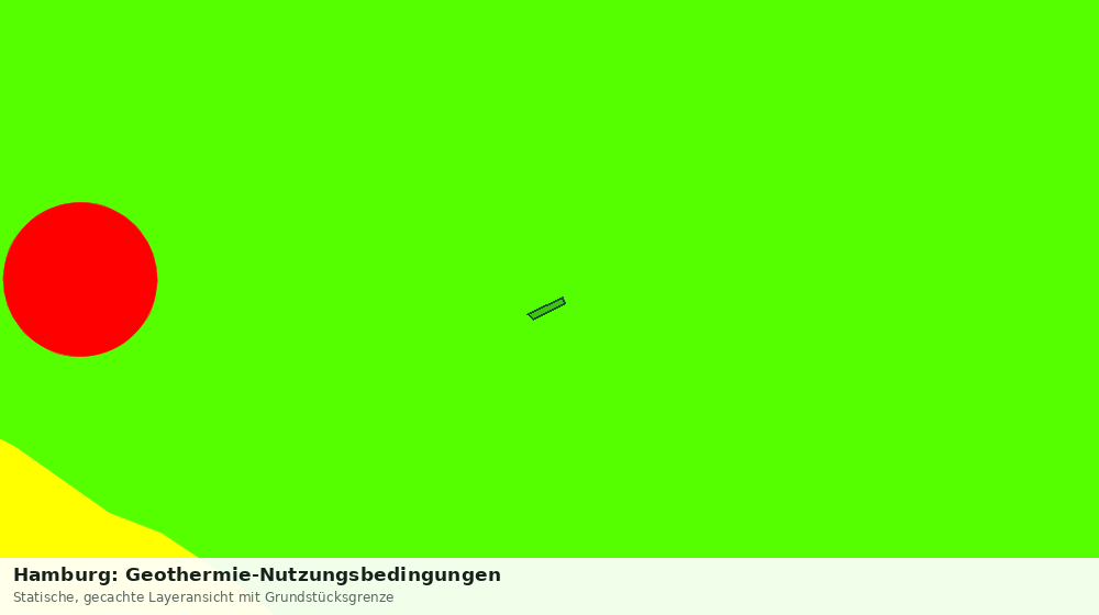 Statische Kartenansicht: Hamburg: Geothermie-Nutzungsbedingungen