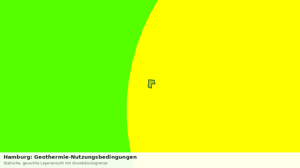 Statische Kartenansicht: Hamburg: Geothermie-Nutzungsbedingungen