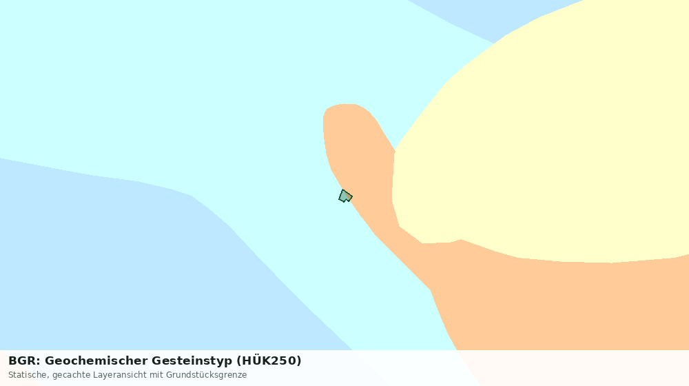 Statische Kartenansicht: BGR: Geochemischer Gesteinstyp (HÜK250)