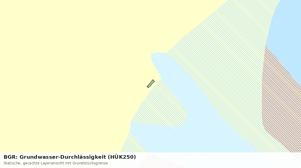 Statische Kartenansicht: BGR: Grundwasser-Durchlässigkeit (HÜK250)