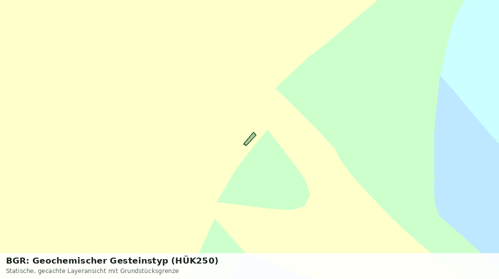 Statische Kartenansicht: BGR: Geochemischer Gesteinstyp (HÜK250)