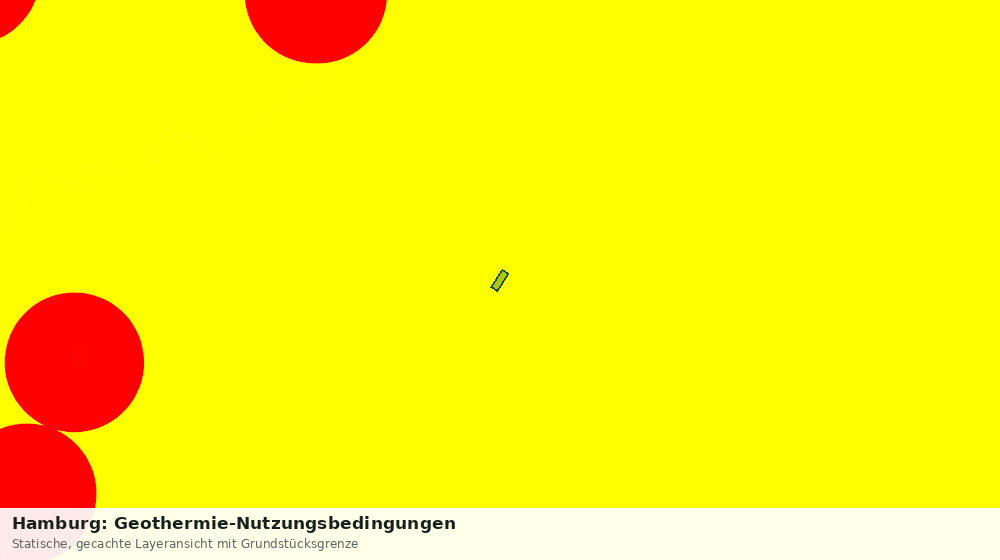 Statische Kartenansicht: Hamburg: Geothermie-Nutzungsbedingungen