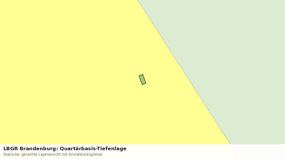 Statische Kartenansicht: LBGR Brandenburg: Quartärbasis-Tiefenlage