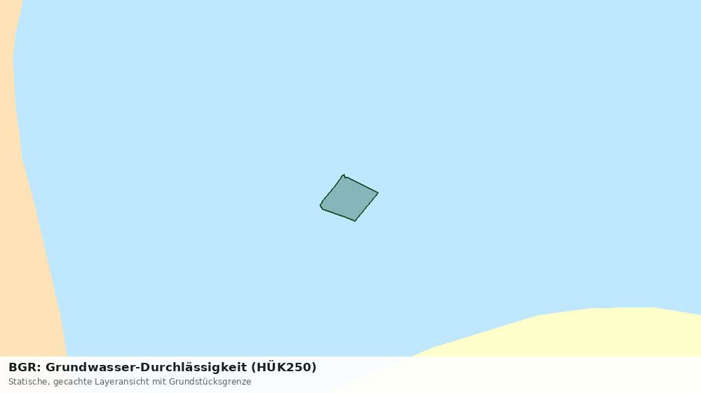 Statische Kartenansicht: BGR: Grundwasser-Durchlässigkeit (HÜK250)