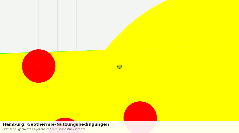 Statische Kartenansicht: Hamburg: Geothermie-Nutzungsbedingungen