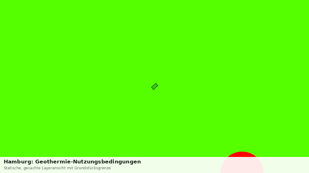 Statische Kartenansicht: Hamburg: Geothermie-Nutzungsbedingungen