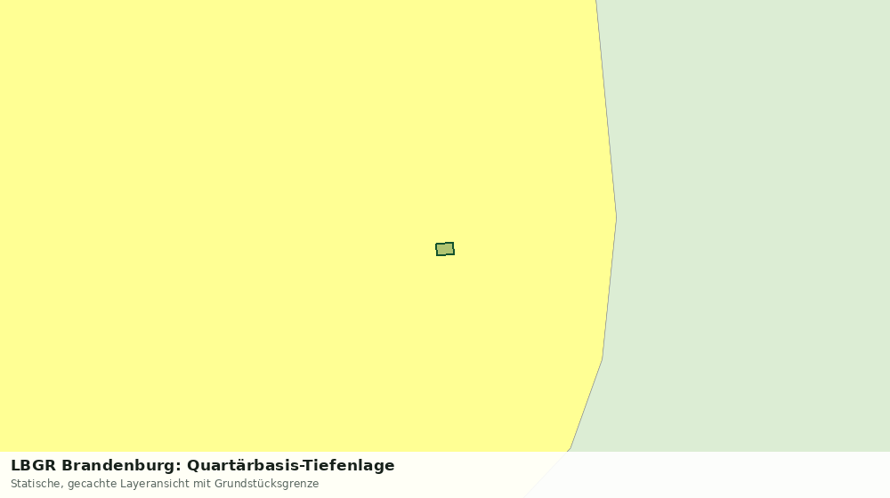 Statische Kartenansicht: LBGR Brandenburg: Quartärbasis-Tiefenlage