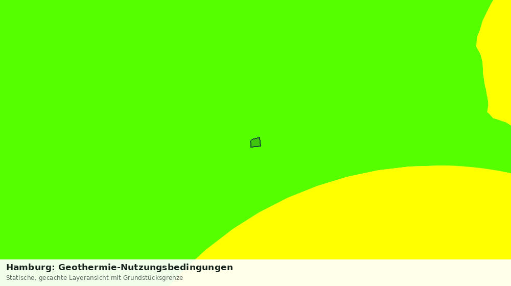Statische Kartenansicht: Hamburg: Geothermie-Nutzungsbedingungen