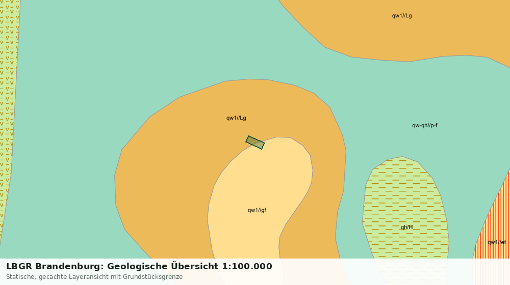 Statische Kartenansicht: LBGR Brandenburg: Geologische Übersicht 1:100.000