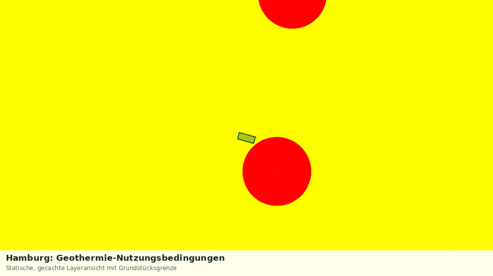 Statische Kartenansicht: Hamburg: Geothermie-Nutzungsbedingungen