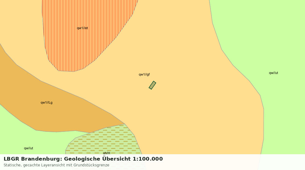 Statische Kartenansicht: LBGR Brandenburg: Geologische Übersicht 1:100.000