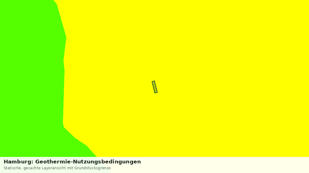 Statische Kartenansicht: Hamburg: Geothermie-Nutzungsbedingungen