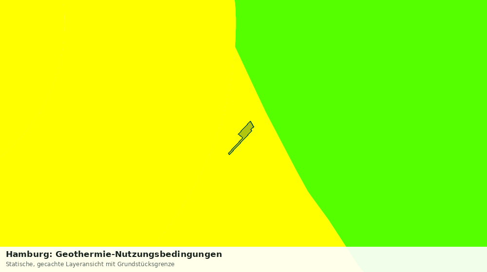 Statische Kartenansicht: Hamburg: Geothermie-Nutzungsbedingungen