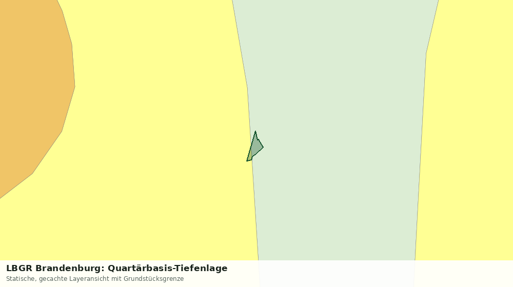 Statische Kartenansicht: LBGR Brandenburg: Quartärbasis-Tiefenlage