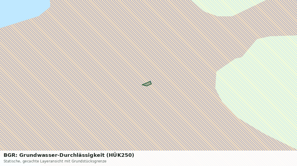 Statische Kartenansicht: BGR: Grundwasser-Durchlässigkeit (HÜK250)