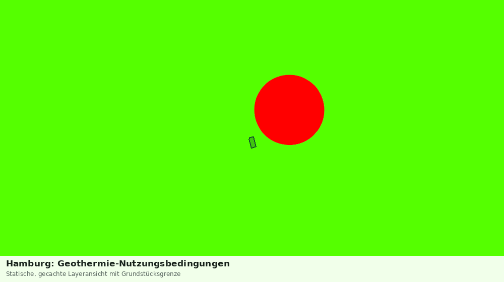Statische Kartenansicht: Hamburg: Geothermie-Nutzungsbedingungen
