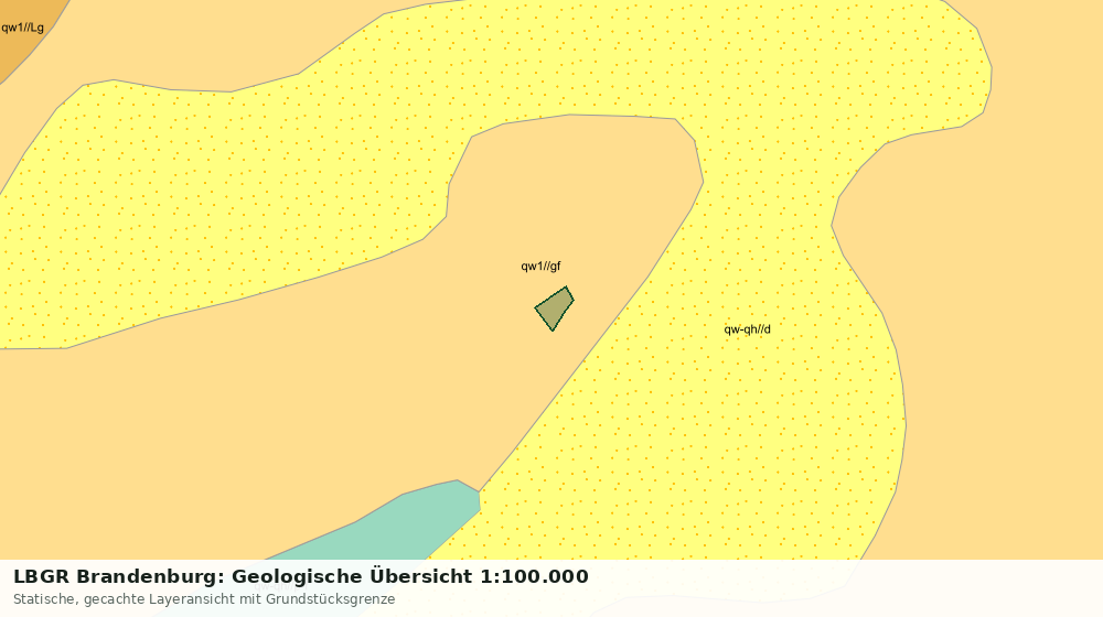 Statische Kartenansicht: LBGR Brandenburg: Geologische Übersicht 1:100.000