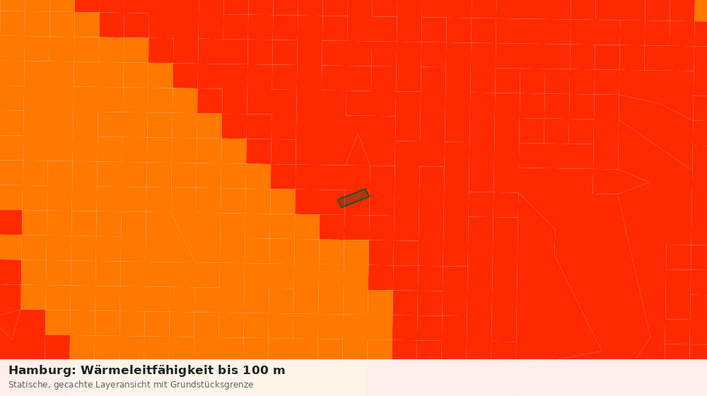 Statische Kartenansicht: Hamburg: Wärmeleitfähigkeit bis 100 m