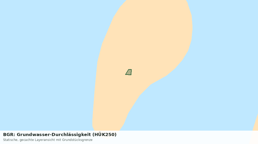 Statische Kartenansicht: BGR: Grundwasser-Durchlässigkeit (HÜK250)