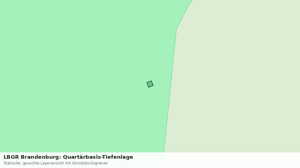 Statische Kartenansicht: LBGR Brandenburg: Quartärbasis-Tiefenlage