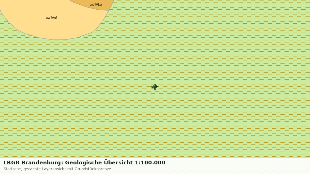 Statische Kartenansicht: LBGR Brandenburg: Geologische Übersicht 1:100.000