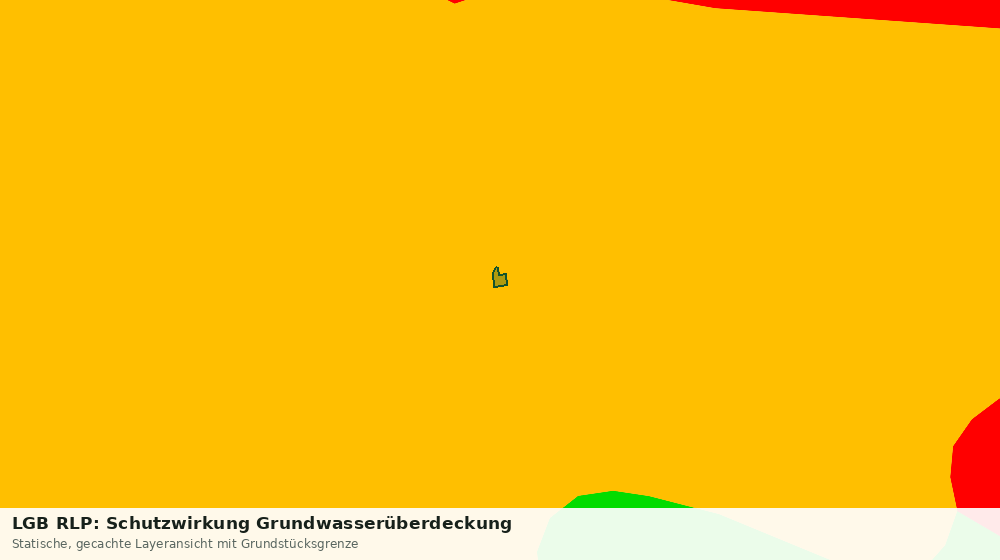 Statische Kartenansicht: LGB RLP: Schutzwirkung Grundwasserüberdeckung