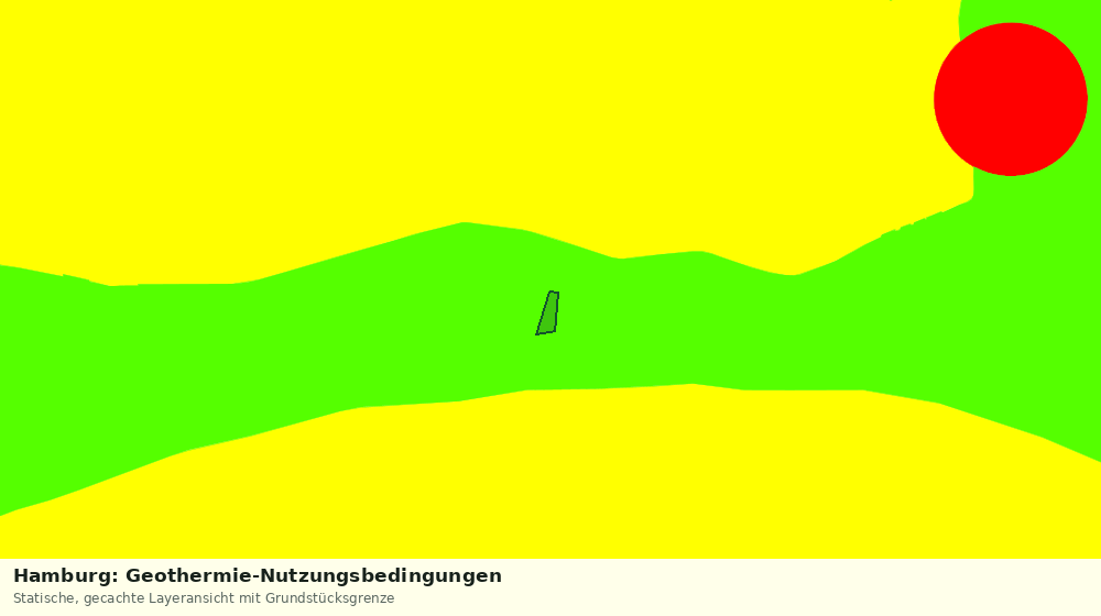 Statische Kartenansicht: Hamburg: Geothermie-Nutzungsbedingungen