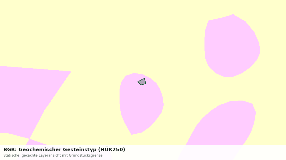 Statische Kartenansicht: BGR: Geochemischer Gesteinstyp (HÜK250)
