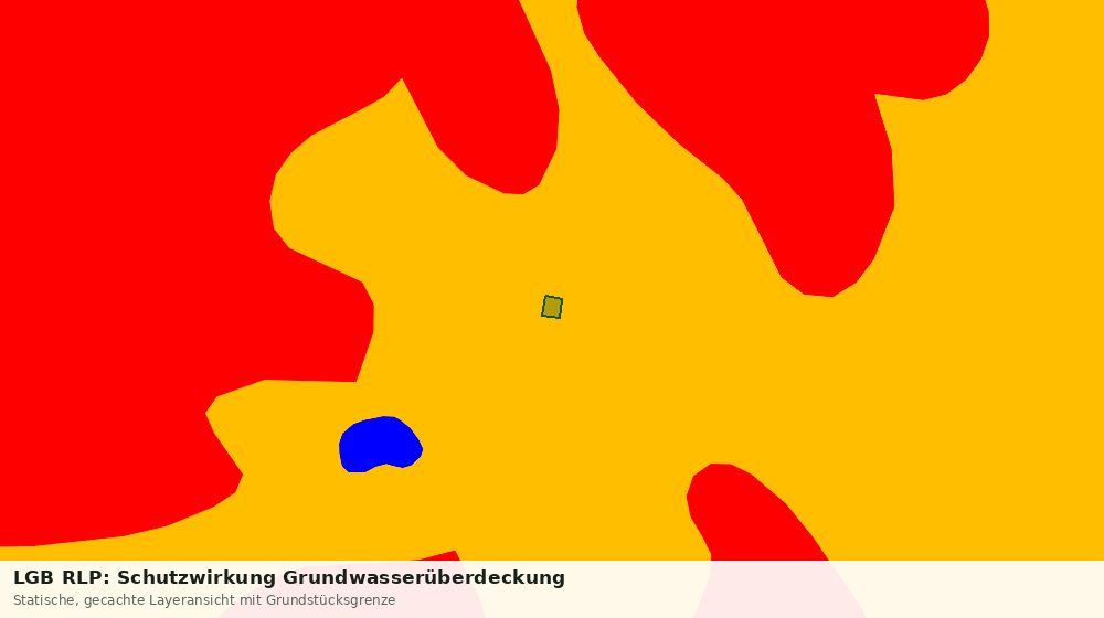 Statische Kartenansicht: LGB RLP: Schutzwirkung Grundwasserüberdeckung