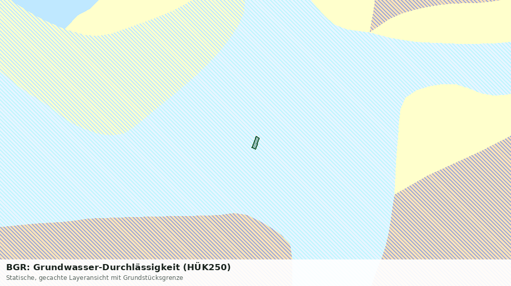 Statische Kartenansicht: BGR: Grundwasser-Durchlässigkeit (HÜK250)