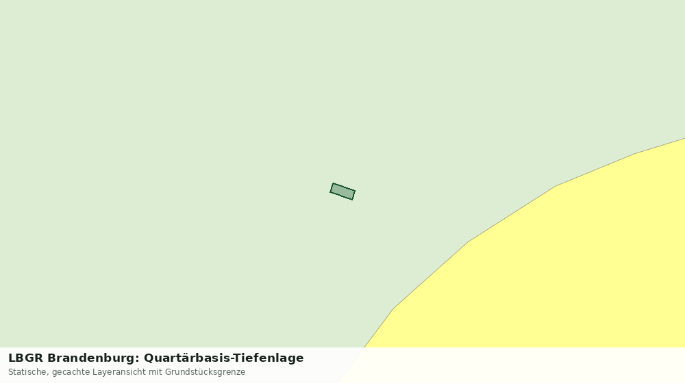 Statische Kartenansicht: LBGR Brandenburg: Quartärbasis-Tiefenlage