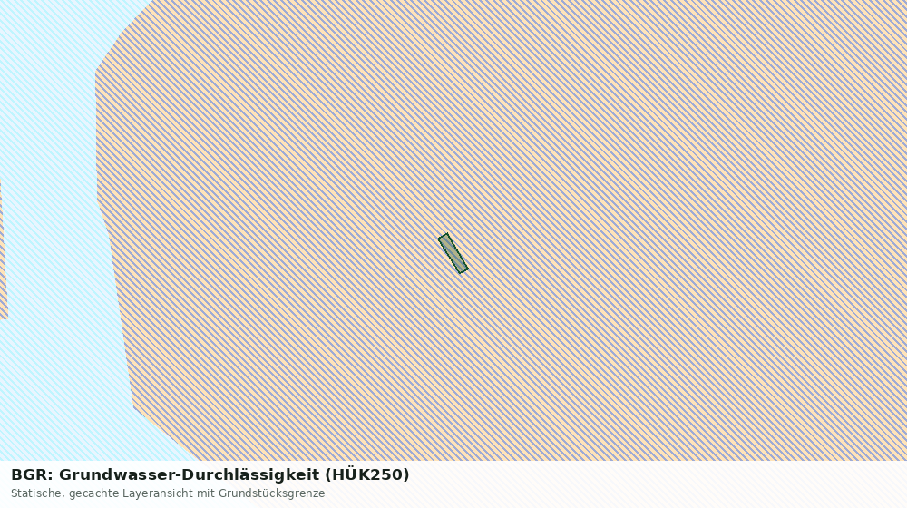 Statische Kartenansicht: BGR: Grundwasser-Durchlässigkeit (HÜK250)