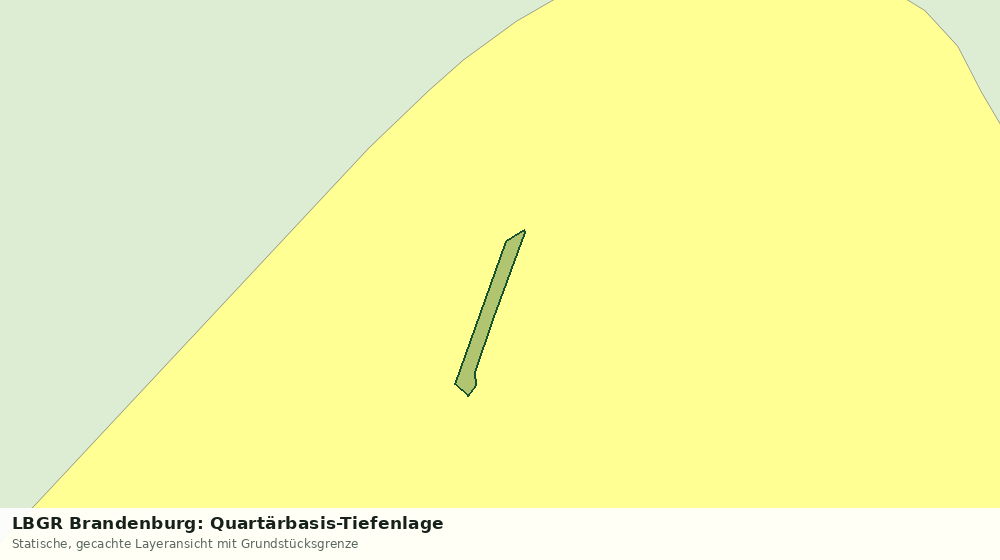 Statische Kartenansicht: LBGR Brandenburg: Quartärbasis-Tiefenlage