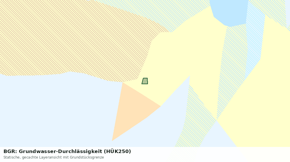 Statische Kartenansicht: BGR: Grundwasser-Durchlässigkeit (HÜK250)