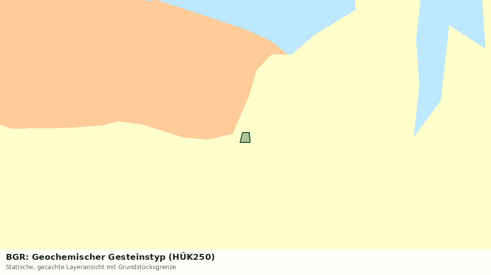 Statische Kartenansicht: BGR: Geochemischer Gesteinstyp (HÜK250)