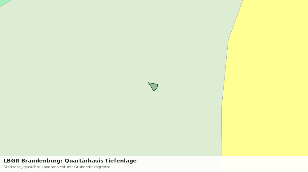 Statische Kartenansicht: LBGR Brandenburg: Quartärbasis-Tiefenlage