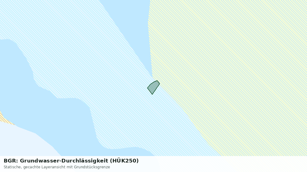 Statische Kartenansicht: BGR: Grundwasser-Durchlässigkeit (HÜK250)