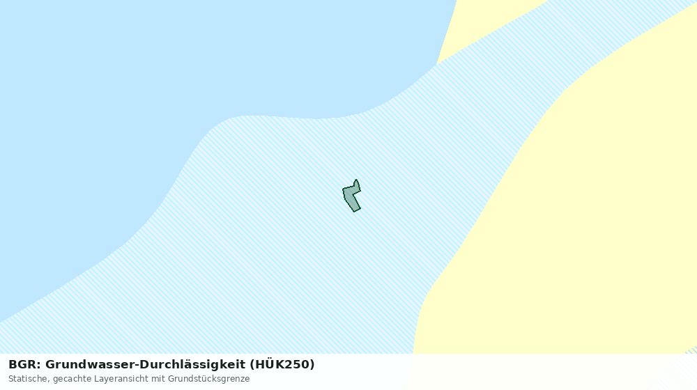 Statische Kartenansicht: BGR: Grundwasser-Durchlässigkeit (HÜK250)