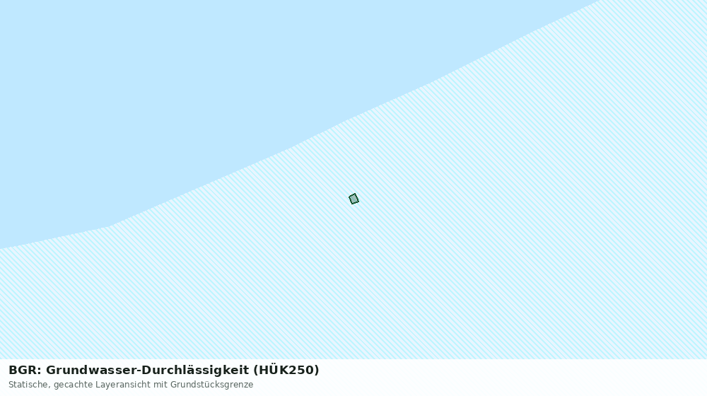 Statische Kartenansicht: BGR: Grundwasser-Durchlässigkeit (HÜK250)