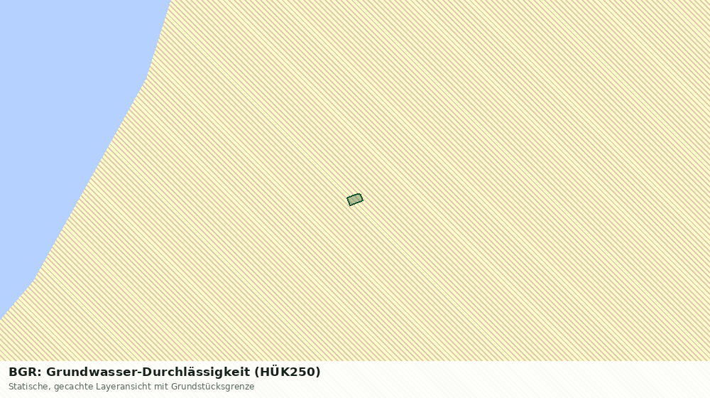 Statische Kartenansicht: BGR: Grundwasser-Durchlässigkeit (HÜK250)